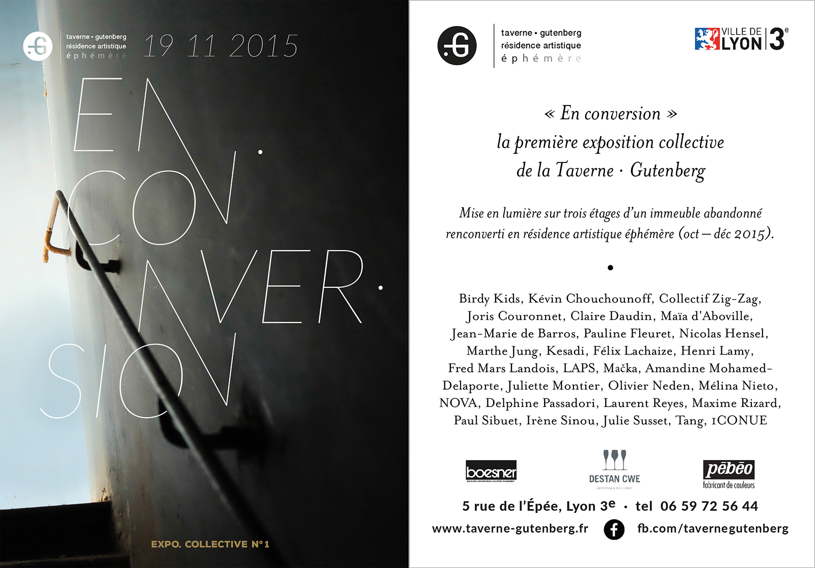 Affiche de l'exposition collective En conversion